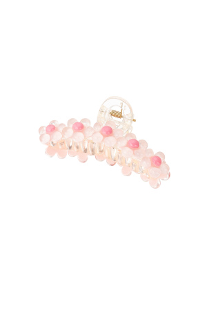 Barrette À Cheveux Fleurs Roses h5 