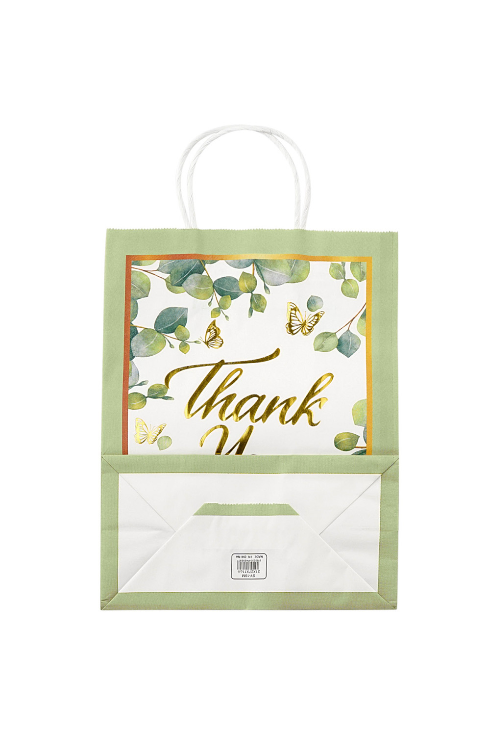 Grand Sac Cadeau Feuilles De Remerciement h5Image3