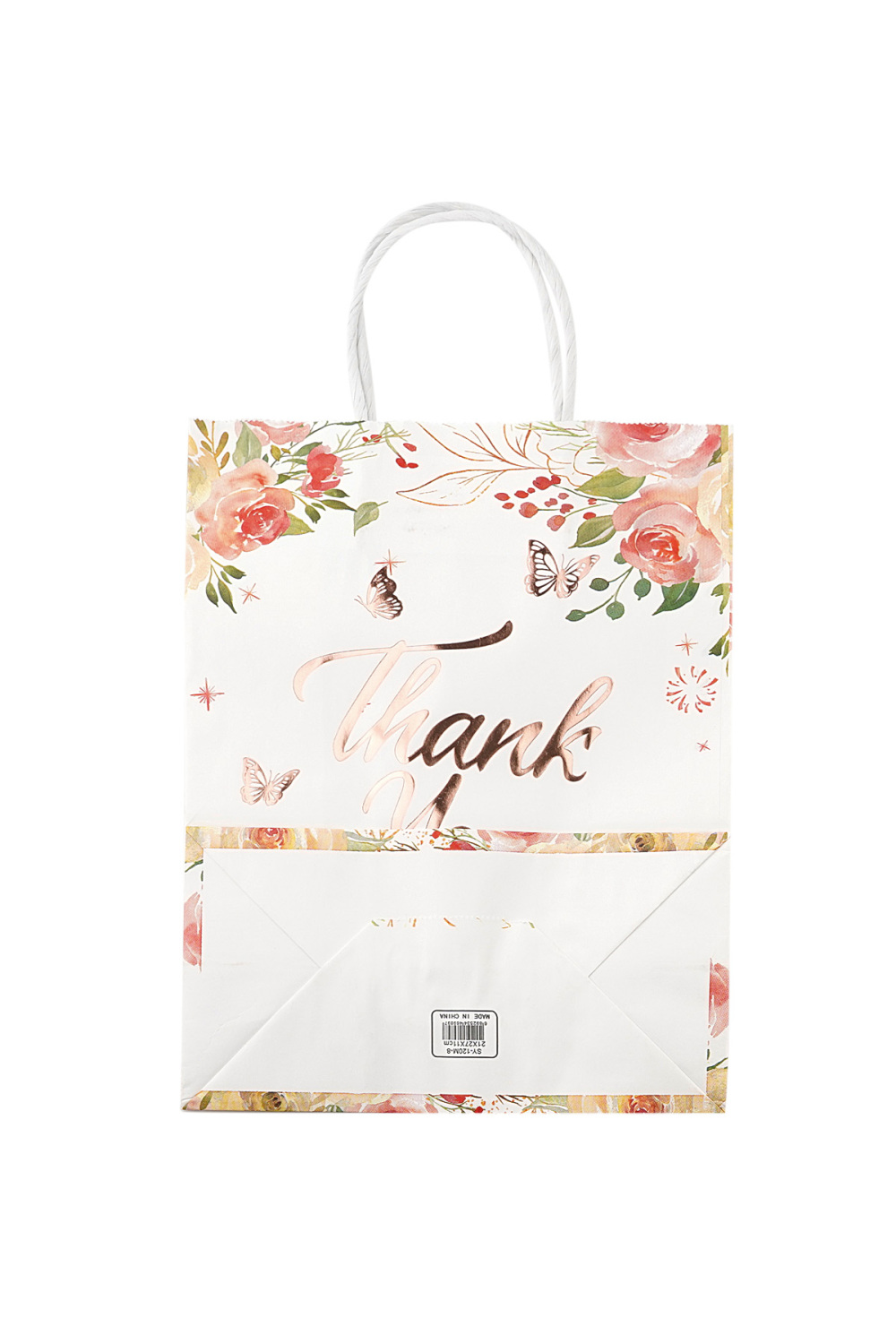 Grand Sac Cadeau Merci Coloré - Multi Image3