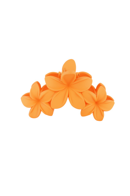barrette à cheveux grandes fleurs - rose barbe à papa