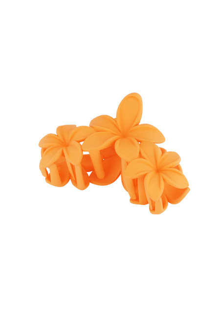 barrette à cheveux grandes fleurs - rose barbe à papa
