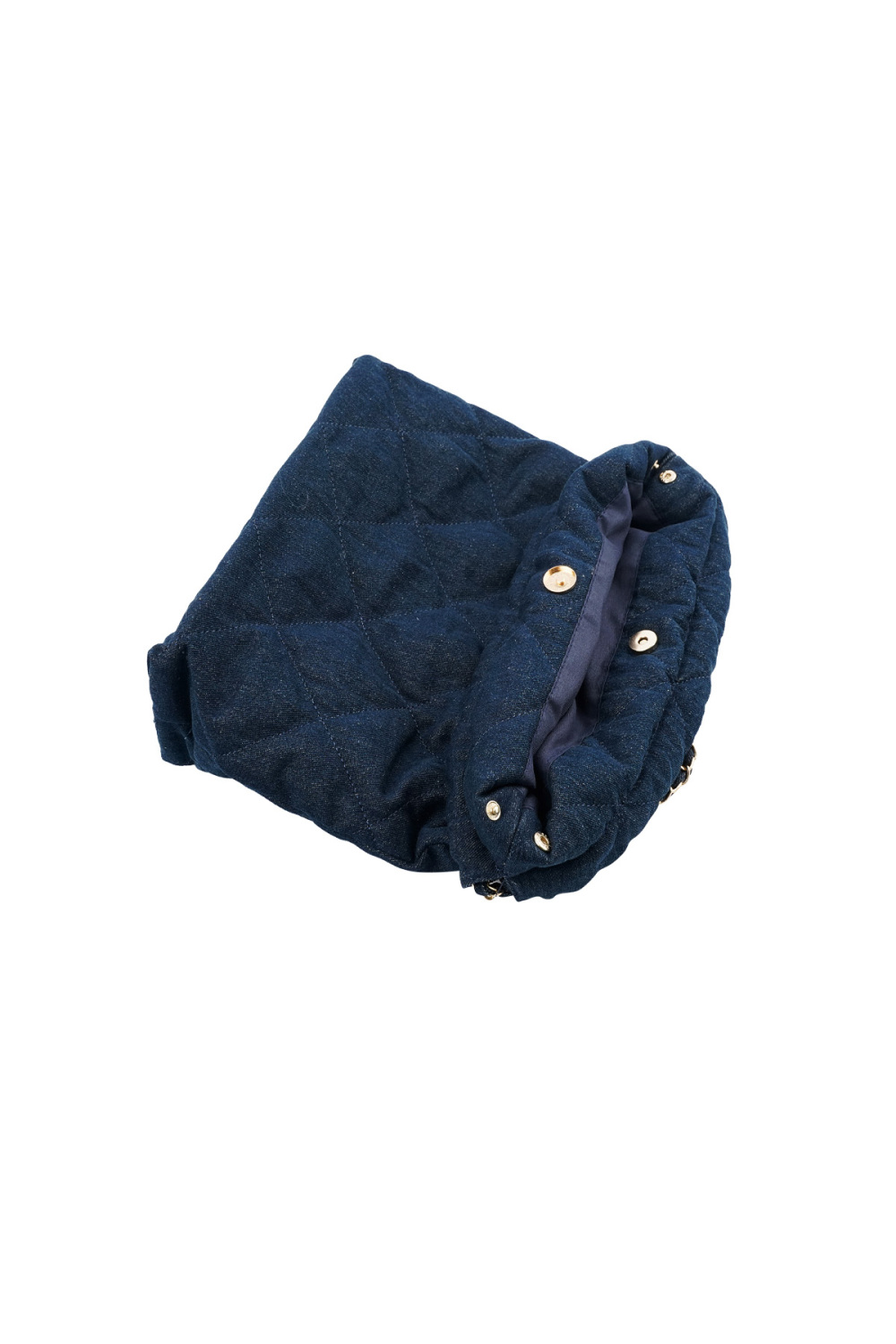 Sac En Jean Avec Motif Cousu Et Chaîne Image7