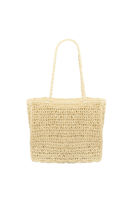 Sac de plage flower future - écru 2