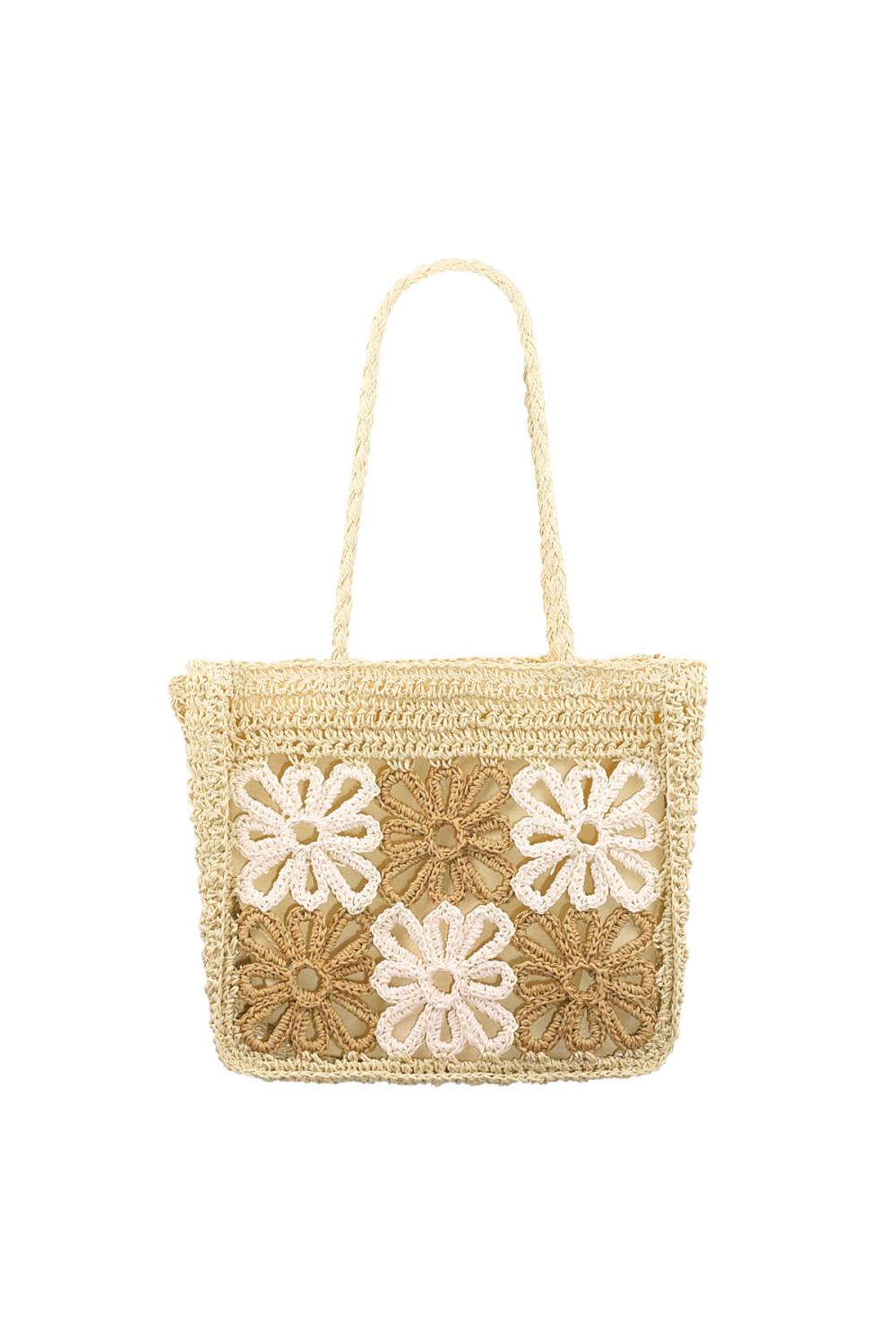 Sac De Plage Flower Future - Écru