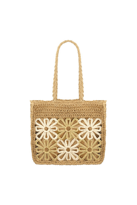Sac De Plage Flower Future - Écru