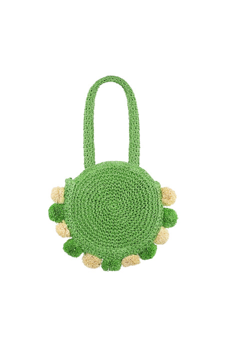 Sac de plage pompon