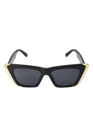 Lunettes De Soleil Sun Savvy - Couleur Or Noir h5 Image4