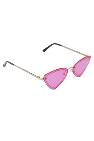 Lunettes De Soleil De Fête Rétro - Couleur Or Noir h5 
