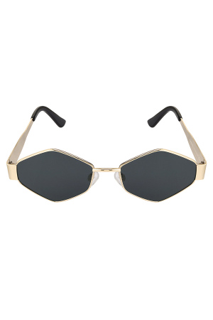 Lunettes De Soleil Toute La Nuit - Couleur Or Noir h5 Image6