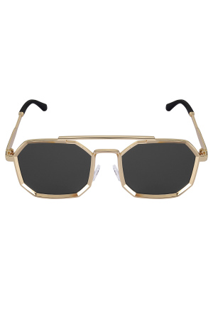 Lunettes De Soleil Luminlens - Couleur Or Noir h5 Image4