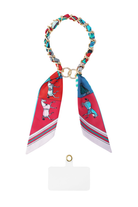 Cordon téléphonique satin luxe - multi