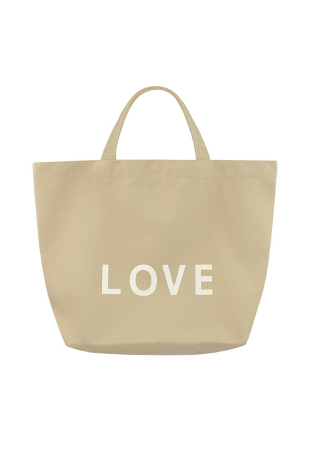 Cabas en toile love