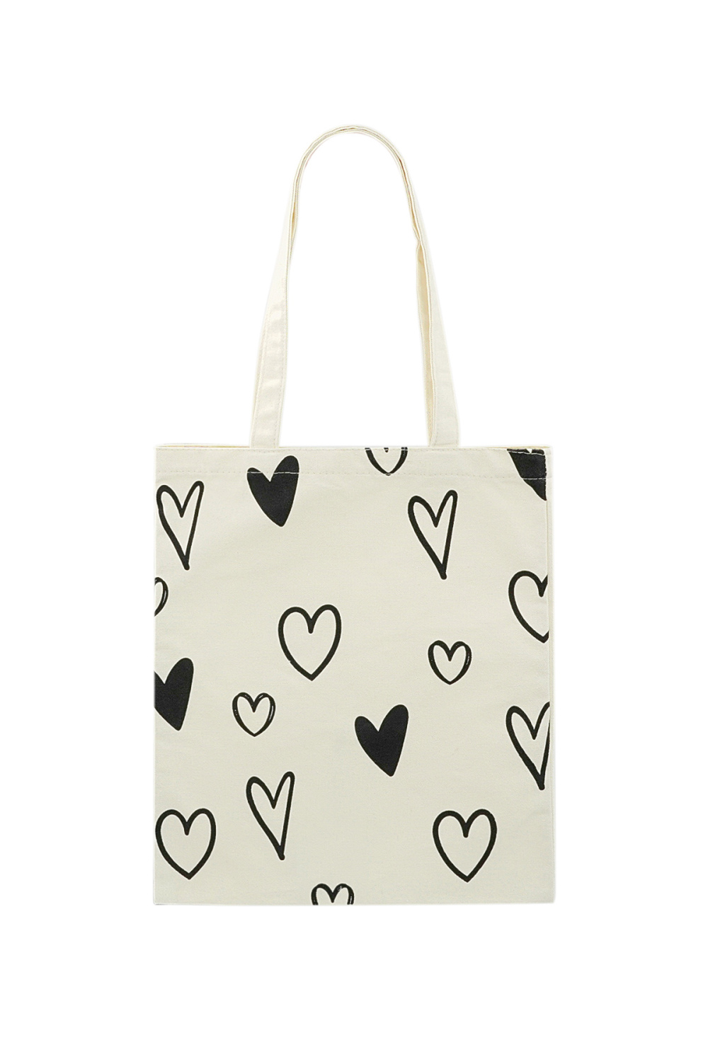 Cabas En Toile Coeurs 