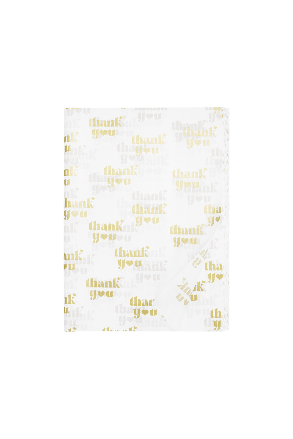 Petit Papier De Soie « Merci » (100 Pièces) – Blanc