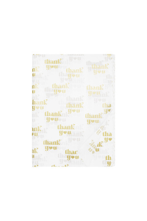 Petit Papier De Soie « Merci » (100 Pièces) – Blanc h5