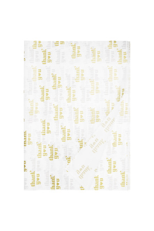 Papier De Soie Grand Format « Merci » (100 Pièces) – Blanc h5