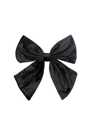 Belle Pince À Cheveux En Forme De Nœud - Noire h5 