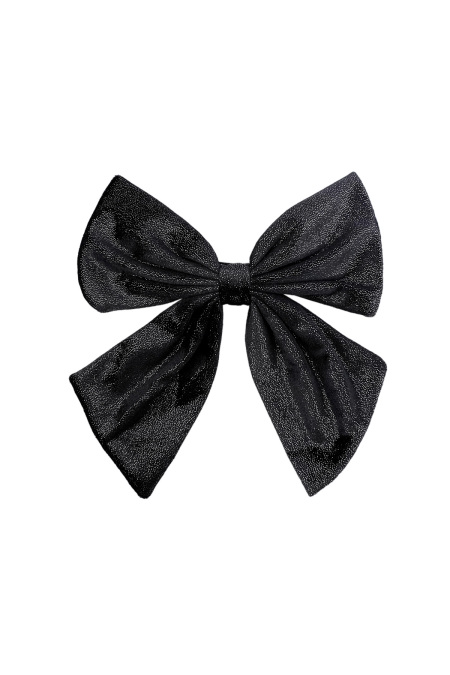 Belle Pince À Cheveux En Forme De Nœud - Noire