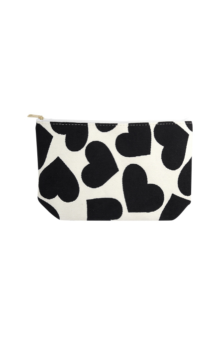 Trousse de maquillage avec coeurs