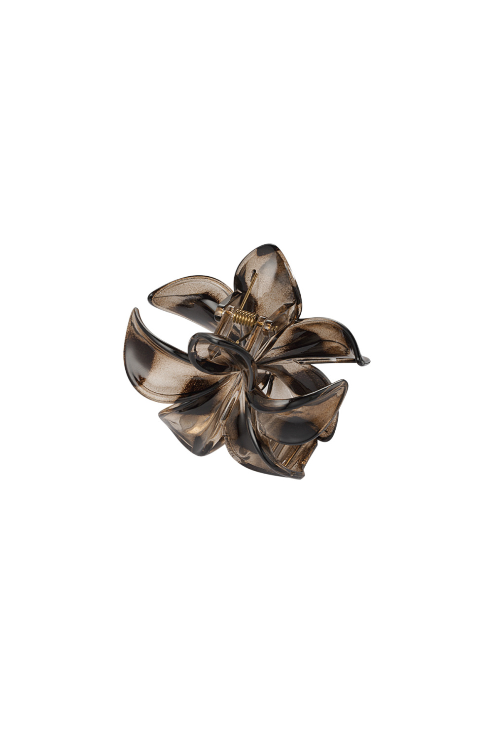 Pince À Cheveux À Motif De Fleurs Hawaïennes - Marron Image4