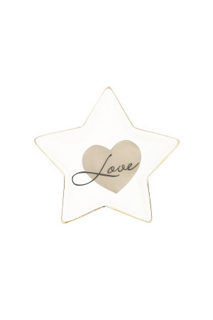 Présentoir En Verre Étoile Love h5 