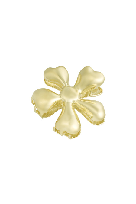 Pince à cheveux fleurs sauvages - doré
