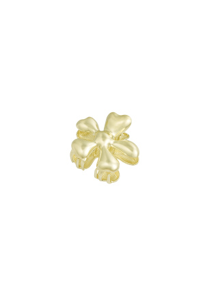 Pince À Cheveux Florale - Dorée h5