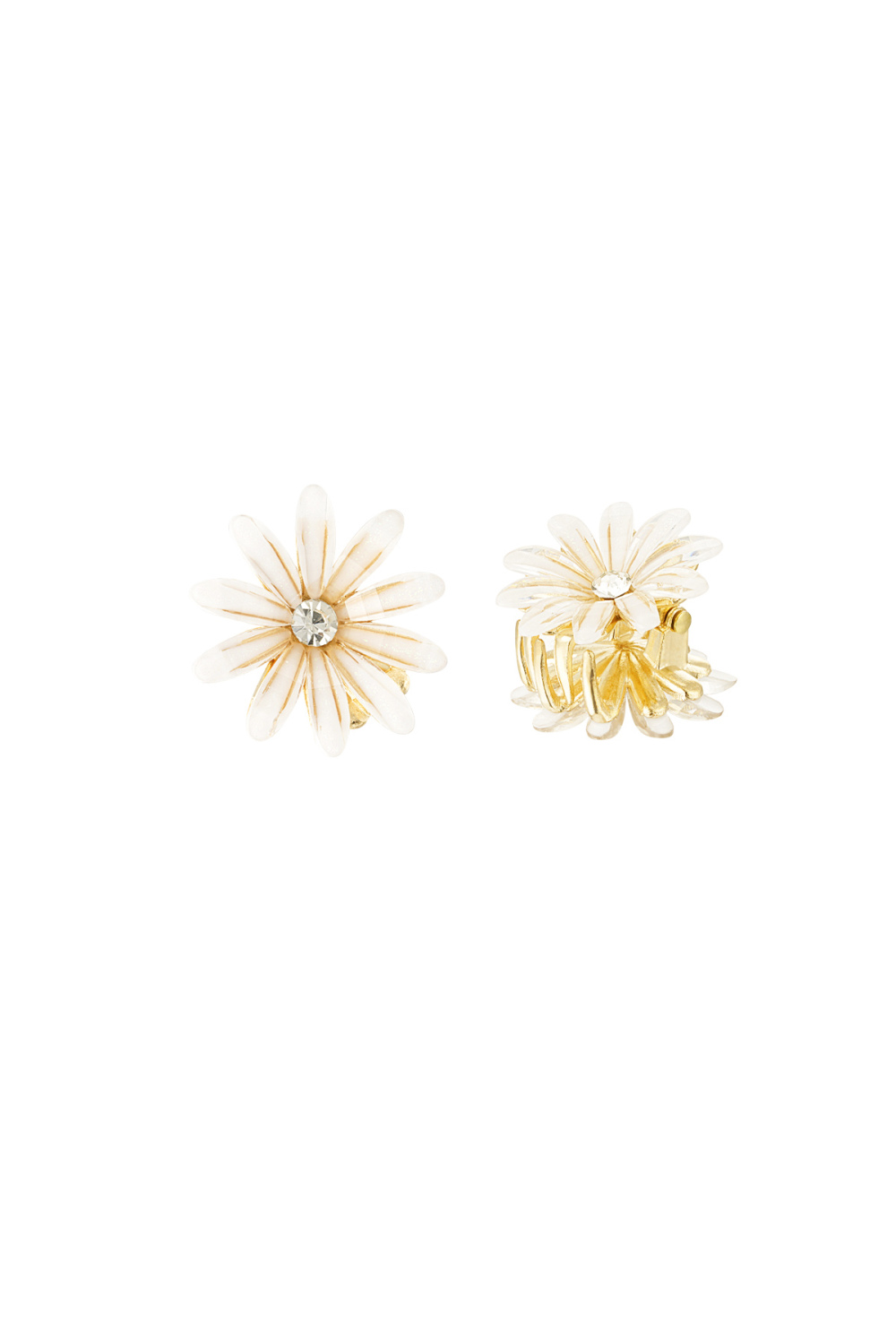 Pinces À Cheveux Fleur Brillante 