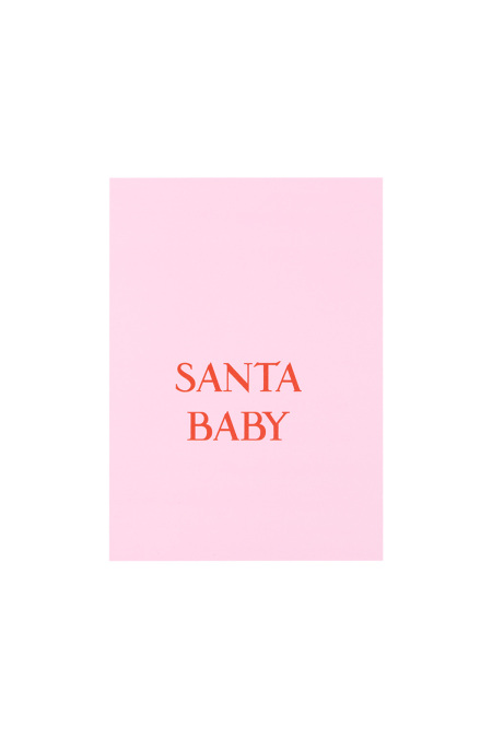 Carte de Noël bébé Père Noël