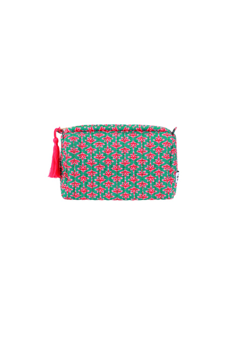 Trousse de maquillage fleurie