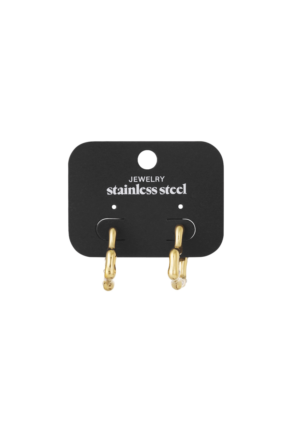 Boucles D'Oreilles Créoles En Acier Inoxydable Cœur Daily Daily Bijoux Pour Femmes Image4