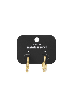 Boucles D'Oreilles Créoles En Acier Inoxydable Cœur Daily Daily Bijoux Pour Femmes h5 Image4