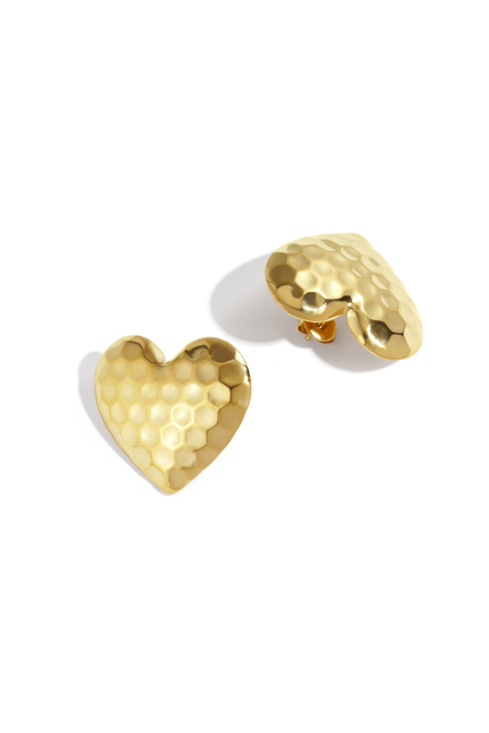 Boucles d'oreilles à tige en acier inoxydable, style cœur, décontractées, simples et quotidiennes, bijoux pour femmes