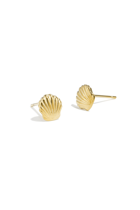 boucles d'oreilles à clous en coquillage