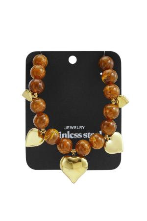 Colliers De Perles En Acrylique, Style Cœur, Style Décontracté, Style Ethnique, Bijoux Pour Femmes h5 Image5
