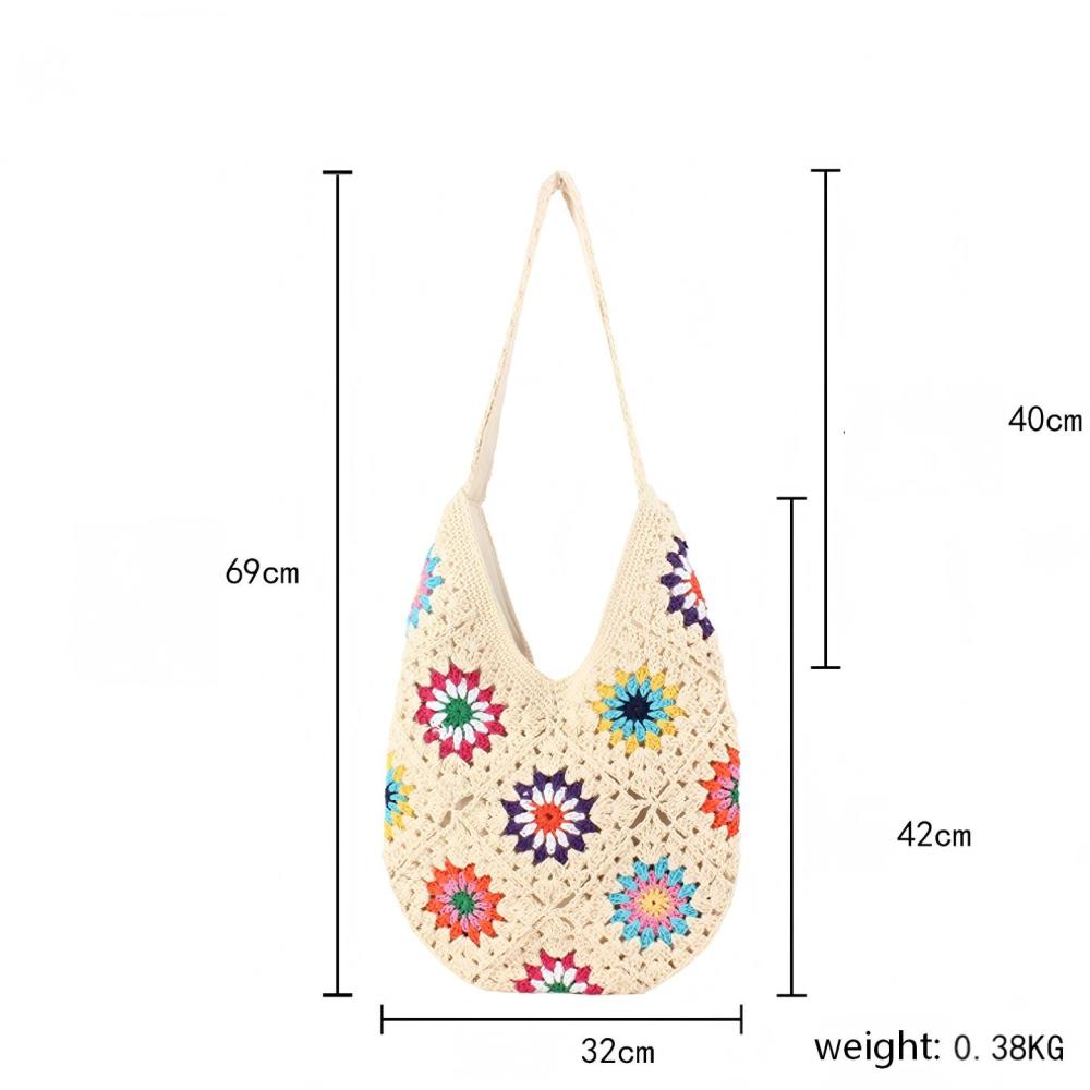 Sacs De Plage En Coton Pour Femmes À Motifs Floraux h5Image5