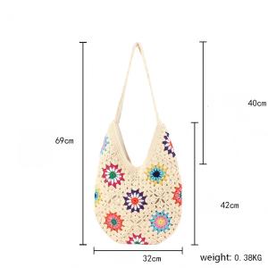 Sacs De Plage En Coton Pour Femmes À Motifs Floraux h5 Image5