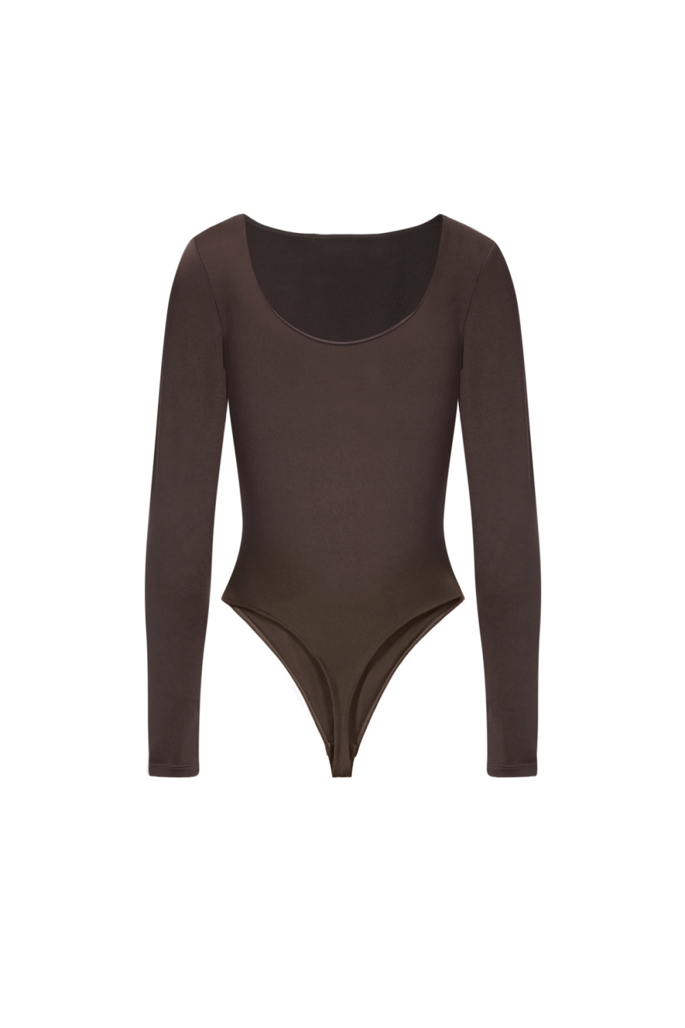Body Moulant En Nylon Tricoté Basique Couleur Unie Image2