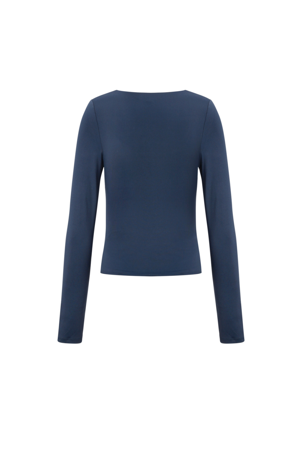 Pull En Nylon Tricoté Pour Femme Manches Longues Basique Couleur Unie Image3