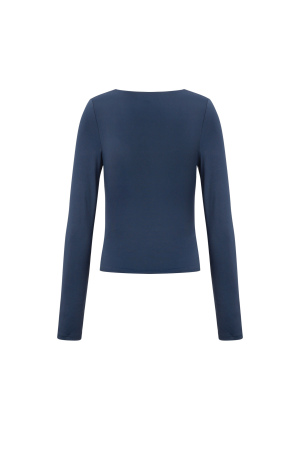 Pull En Nylon Tricoté Pour Femme Manches Longues Basique Couleur Unie h5 Image3