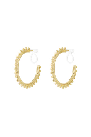 Boucles D'Oreilles Créoles À Clip Sunburst h5 