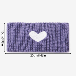 1 Élastique À Cheveux Simple En Laine Tricotée En Forme De Cœur Pour Femme h5 Image4
