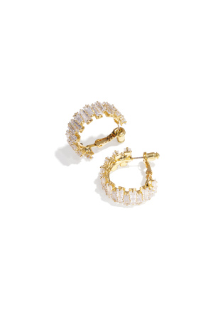 Boucles D'Oreilles Créoles En Cuivre, Style Géométrique, Décontracté, Simple, Pour Femme h5 