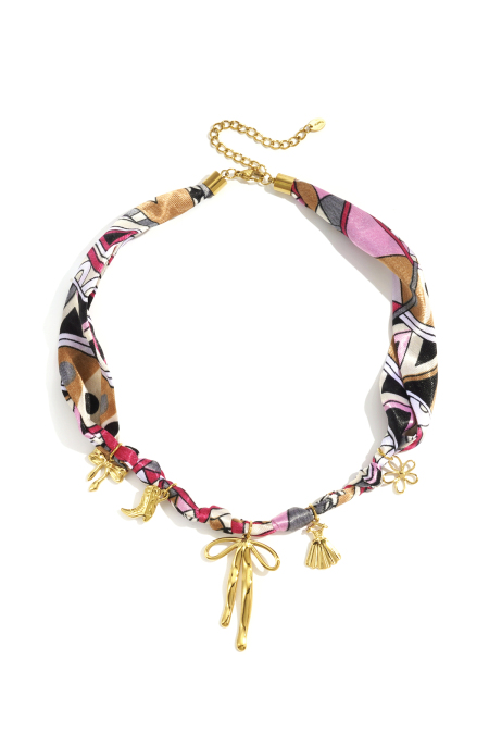 Colliers pendentifs en acier inoxydable, nœud papillon, décontractés, simples, pour femmes