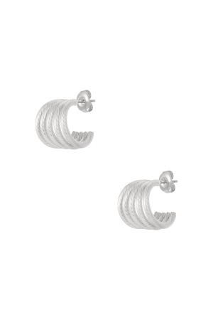 Boucles D'Oreilles À Tige En Acier Inoxydable, Style Géométrique, Décontracté, Simple, Pour Femme h5 Image3