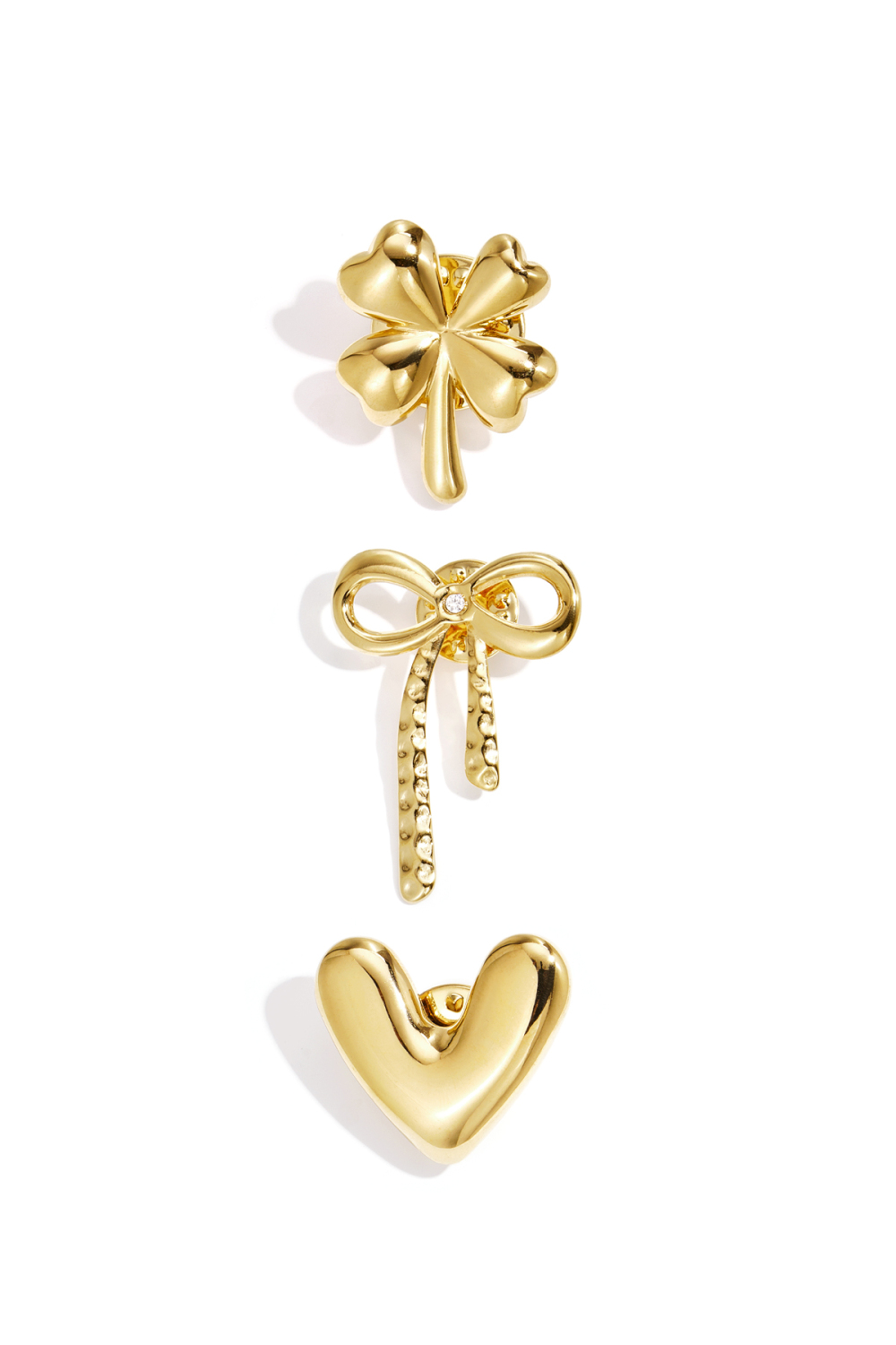 Broches En Acier Inoxydable En Forme De Cœur Collection Daily Simple Bijoux Pour Femmes 