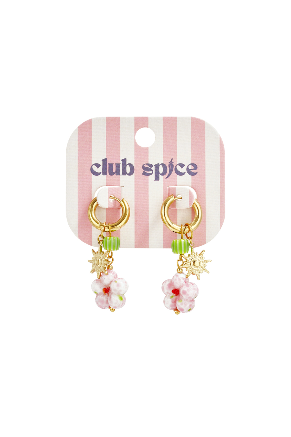 Boucles D'Oreilles Avec Pendentifs Perlés Et Breloque Soleil Image5
