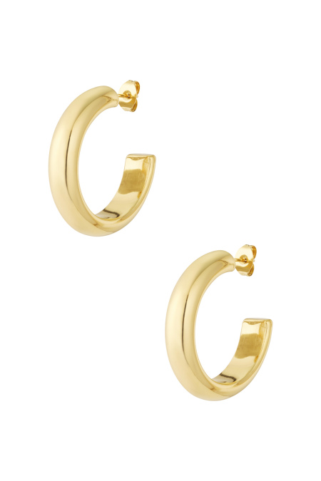Boucles d'oreilles créoles épaisses