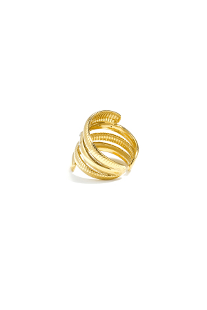 Bague À Plusieurs Niveaux Avec Motif Rayé h5 Image2
