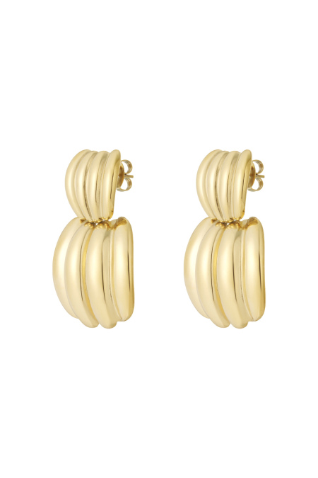 Boucles d'oreilles à tige en acier inoxydable, style géométrique, décontracté, simple, pour femme